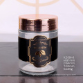 custom label 180ml 6oz glass storage jar with lid for food spice coffee tea